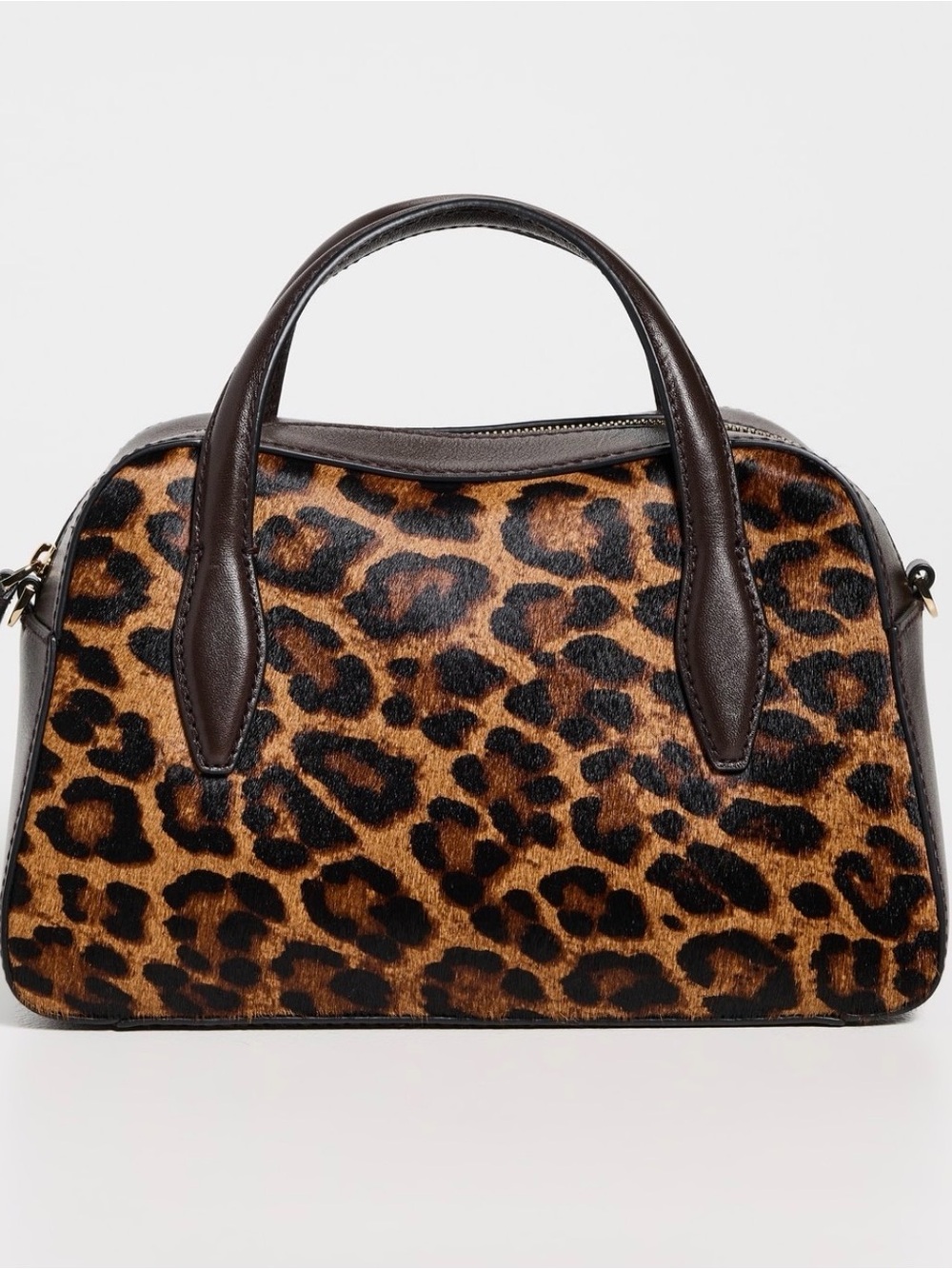 Madewell The Mini Crossbody Bag in Leopard Print Haircalf